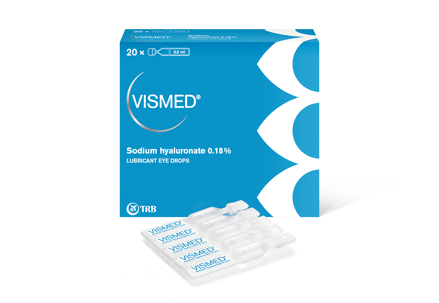 VISMED sodium hyaluronate lubricant eye drops box