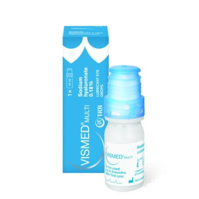 VISMED Multi lubricant eye drops bottle and box